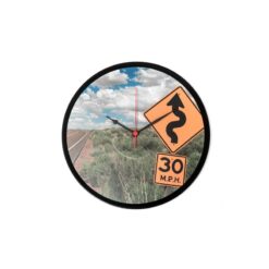 Reloj de pared sobre disco de vinilo 30 mph