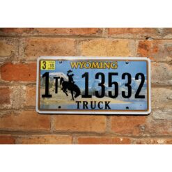 Matrículas Americanas Wyoming Truck