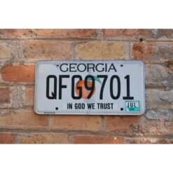 Matrículas Americanas Georgia In God We Trust