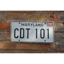 Matrículas Americanas Maryland Año 1981-1986