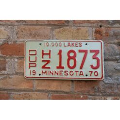 Matrículas Americanas Minnesota Año 1970