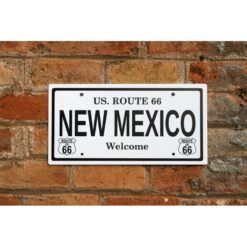 Placa Matrícula Route 66 New Mexico