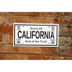 Placa Matrícula Route 66 California