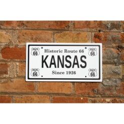 Placa Matrícula Route 66 Kansas