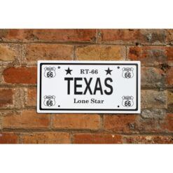 Placa Matrícula Route 66 Texas
