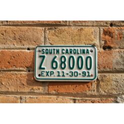 Matrículas Americanas South Carolina Moto Año 1991