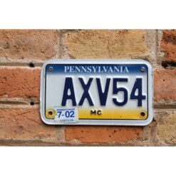 Matrículas Americanas Pennsylvania Moto