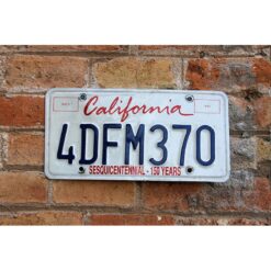 Matrículas Americanas California 150 Años