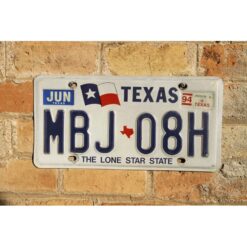 Matrículas Americanas Texas Bandera