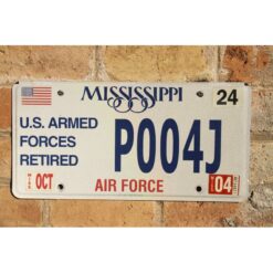 Matrículas Americanas Mississippi Air Force