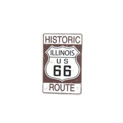 Placa Decorativa Carretera Illinois Route 66