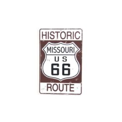 Placa Decorativa Carretera Missouri Route 66