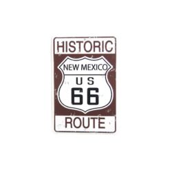 Placa Decorativa Carretera New Mexico Route 66