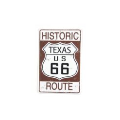 Placa Decorativa Carretera Texas Route 66