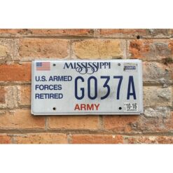 Matrículas Americanas Mississippi Army