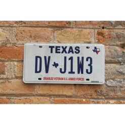 Matrículas Americanas Texas Disabled Veteran