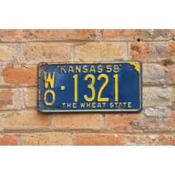 Matrículas Americanas Kansas Año 1958