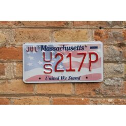 Matrículas Americanas Massachusetts United We Stand