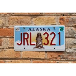 Matrículas Americanas Alaska Bear
