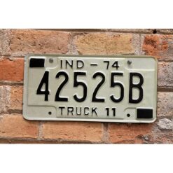 Matrículas Americanas Indiana Truck Año 1974