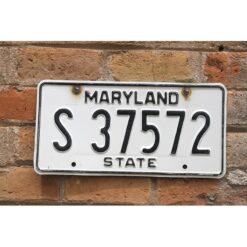 Matrículas Americanas Maryland State Año 1981-1986