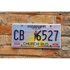 Matrículas Americanas Mississippi Church Bus