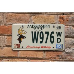Matrículas Americanas Mississippi Conserving Wildlife