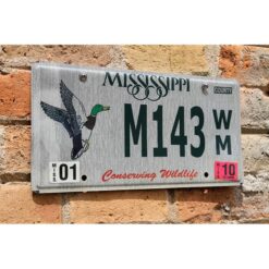 Matrículas Americanas Mississippi Conserving Wildlife Duck - Imagen 2