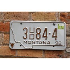 Matrículas Americanas Montana UD Año 1992