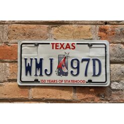 Matrículas Americanas Texas 150 Years of Statehood