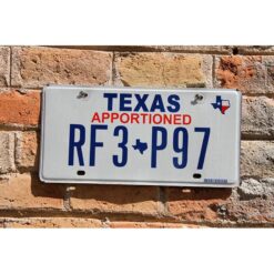 Matrículas Americanas Texas Apportioned