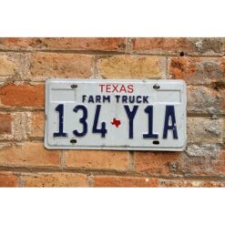 Matrículas Americanas Texas Farm Truck Relieve