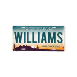 Placa de Matricula Decorativa Arizona Williams