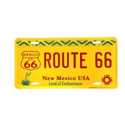 Placa de Matricula Decorativa Route 66 New Mexico