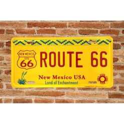 Placa de Matricula Decorativa Route 66 New Mexico - Imagen 2
