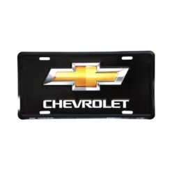 Placa de Matricula Decorativa Chevrolet Emblema Gold