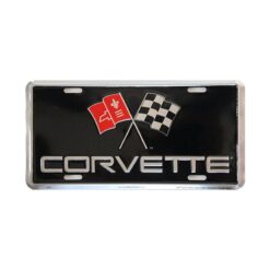 Placa de Matricula Decorativa Corvette Emblema C3