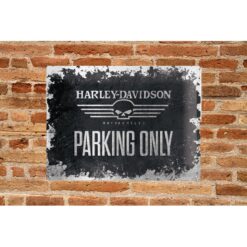 Placa decorativa Harley Davidson Parking Only 30x40 cm - Imagen 2