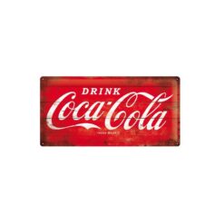 Placa decorativa Coca-Cola 50x25 cm