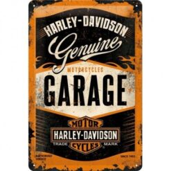 Placa decorativa Harley Davidson Parking Garage 20x30 cm