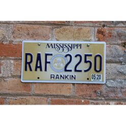 Matrículas Americanas Mississippi Año 2019-2023
