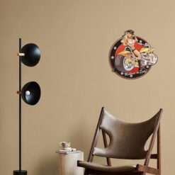 Placa pared chica moto 43,8x45 cm.
