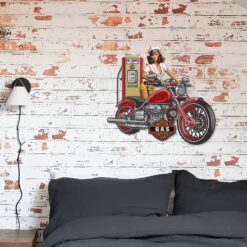 Placa pared chica moto gasol.