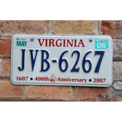 Matrículas Americanas Virginia 400 Anniversary
