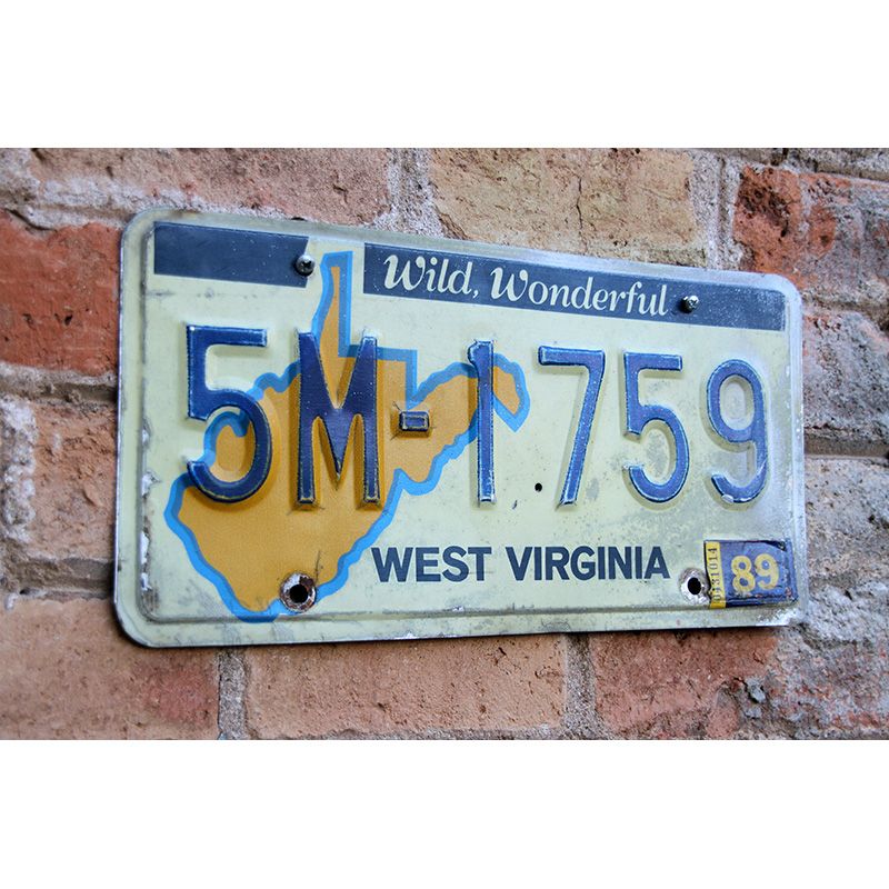 Matrículas Americanas West Virginia Wild, Wonderful Año 89 - Imagen 2