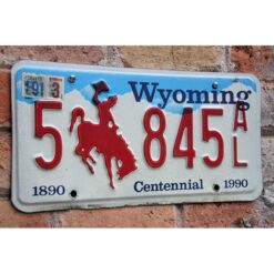 Matrículas Americanas Wyoming Centennial - Imagen 2