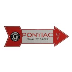 Placa Decorativa Pontiac Quality Parts Flecha