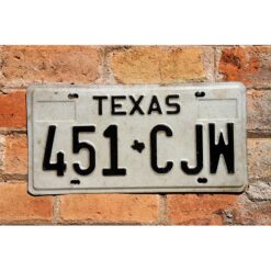 Matrículas Americanas Texas Relieve
