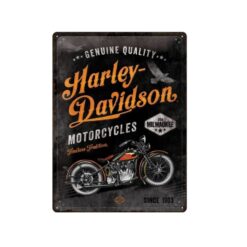 Placa decorativa Harley Davidson Usa Milwaukee 30x40 cm