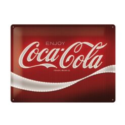 Placa decorativa Coca-Cola Logo Trade Mark 30x40 cm